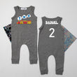 Load image into Gallery viewer, Two Train Personalized Slim Fit Sleeveless 2nd Birthday Romper