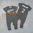 Load image into Gallery viewer, Two Train Personalized Slim Fit 2nd Birthday Romper