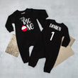Load image into Gallery viewer, "The Big One" Bobber Long Sleeved Personalized Romper