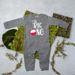 Load image into Gallery viewer, "The Big One" Bobber Long Sleeved Personalized Romper