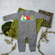 Load image into Gallery viewer, One Beach Ball Long Sleeved Personalized First Birthday Romper