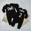 Load image into Gallery viewer, Two Spiderweb Halloween Themed Long-Sleeved 2nd Birthday Romper