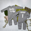 Load image into Gallery viewer, "Rookie of the Year" Basketball Long Sleeve Romper