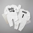 Load image into Gallery viewer, "Rookie of the Year" Basketball Long Sleeve Romper