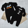 Load image into Gallery viewer, "Choo Choo I'm 2" Second Birthday Long Sleeve Romper