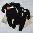 Load image into Gallery viewer, "One Pumpkin" Fall-Themed Long Sleeve Romper