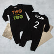 Load image into Gallery viewer, "Two is a Zoo" 2nd Birthday Long Sleeve Romper