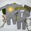Load image into Gallery viewer, "First Trip Around the Sun" First Birthday Long Sleeve Romper