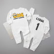 Load image into Gallery viewer, "One Happy Camper" Long Sleeve First Birthday Romper