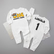 Load image into Gallery viewer, "One Happy Dude" Long Sleeve First Birthday Romper