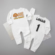Load image into Gallery viewer, "One Little Gobbler" Long-Sleeved Personalized 1st Birthday Romper