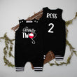 Load image into Gallery viewer, "Ofishally Two" 2nd Birthday Personalized Romper with Striped Cuff