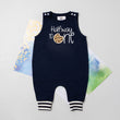 Load image into Gallery viewer, Halfway to One Cookie Birthday Romper with Striped Cuff