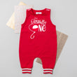 Load image into Gallery viewer, "Ofishally One" 1st Birthday Personalized Romper with Striped Cuff