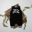 Load image into Gallery viewer, Two Spooky Halloween Themed Personalized 2nd Birthday Romper with Striped Cuff