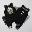 Load image into Gallery viewer, "Totally Two-bular" 2nd Birthday Personalized Romper with Striped Cuff