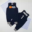 Load image into Gallery viewer, "One Pumpkin" Personalized 1st Birthday Romper with Striped Cuff