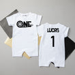 Load image into Gallery viewer, "ONE Tire Tracks" Racecar Themed 1st Birthday Slim Fit Shorts