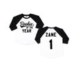 Load image into Gallery viewer, "Rookie of the Year" Birthday Raglan