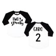 Load image into Gallery viewer, Two Spooky Halloween Themed 2nd Birthday Raglan