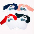 Load image into Gallery viewer, "One Snowflake" Personalized 1st Birthday Raglan