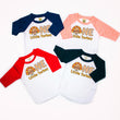 Load image into Gallery viewer, One Little Turkey Fall-Themed Personalized 1st Birthday Raglan
