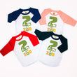 Load image into Gallery viewer, "2 is a Zoo" Second Birthday Raglan
