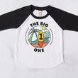 Load image into Gallery viewer, The Big One Surf-Themed Personalized 1st Birthday Raglan