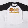 Load image into Gallery viewer, One Little Turkey Fall-Themed Personalized 1st Birthday Raglan