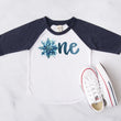 Load image into Gallery viewer, "One Snowflake" Personalized 1st Birthday Raglan