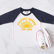 Load image into Gallery viewer, "Halfway Around the Sun" 1/2 Birthday Personalized Raglan
