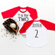Load image into Gallery viewer, "T is for Two" Second Birthday Raglan