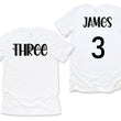 Load image into Gallery viewer, "Three Spiderweb" Halloween Themed 3rd Birthday T-shirt