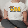 Load image into Gallery viewer, One Happy Dude Cowboy-themed Personalized 1st Birthday Outfit T-shirt/Bodysuit