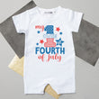 Load image into Gallery viewer, My 1st Fourth of July Personalized Shorts Slim Fit Romper