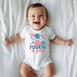 Load image into Gallery viewer, My 1st Fourth of July Personalized Independence Day Outfit