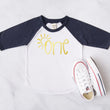 Load image into Gallery viewer, Sun "ONE" Summer-themed Personalized 1st Birthday Raglan