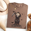 Load image into Gallery viewer, "It's Got Pockets" Grim Reaper Adult Halloween Graphic T-shirt