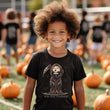Load image into Gallery viewer, "It's Got Pockets" Grim Reaper Kids Halloween T-shirt or Bodysuit