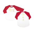 Load image into Gallery viewer, Sun "ONE" Summer-themed Personalized 1st Birthday Raglan