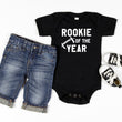 Load image into Gallery viewer, "Rookie of the Year" Football Personalized T-shirt/Bodysuit