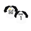 Load image into Gallery viewer, New Wild One Crown Birthday Raglan