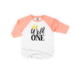 Load image into Gallery viewer, New Wild One Crown Birthday Raglan
