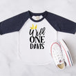 Load image into Gallery viewer, New Wild One Crown Birthday Raglan