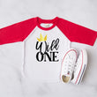 Load image into Gallery viewer, New Wild One Crown Birthday Raglan