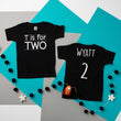 Load image into Gallery viewer, "T is for Two" 2nd Birthday Personalized T-shirt