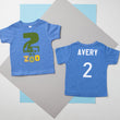 Load image into Gallery viewer, "2 is a Zoo" 2nd Birthday Personalized T-shirt