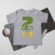 Load image into Gallery viewer, "2 is a Zoo" 2nd Birthday Personalized T-shirt