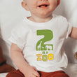 Load image into Gallery viewer, "2 is a Zoo" 2nd Birthday Personalized T-shirt