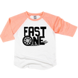Load image into Gallery viewer, Fast One Racing Themed Personalized 1st Birthday Raglan